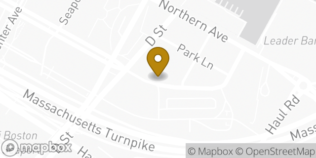 Map showing the location of Starbucks in Boston, MA 02210