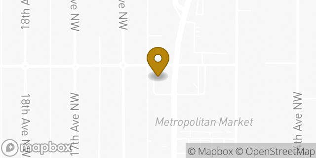 Map showing the location of Chase Bank in Seattle, WA 98117