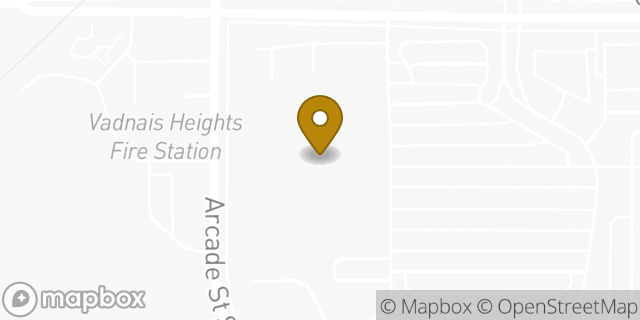 Map showing the location of Walmart Grocery Pickup and Delivery in Vadnais Heights, MN 55127