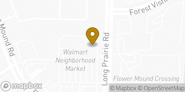 Map showing the location of The UPS Store in Flower Mound, TX 75022