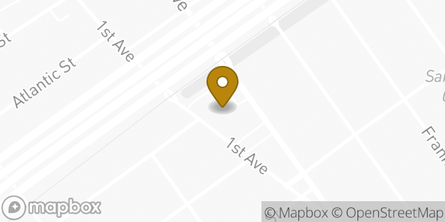 Map showing the location of Amazon Locker - Crouch in Elizabeth, NJ 07206