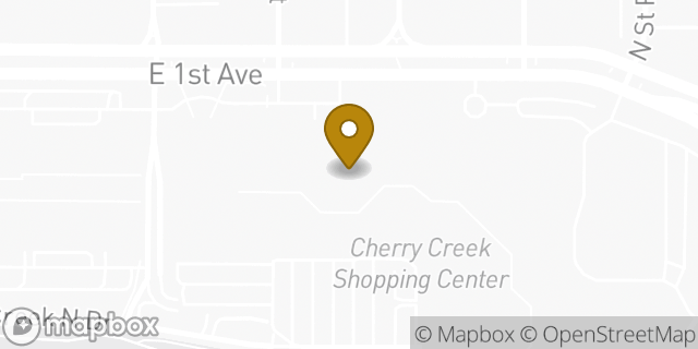 Map showing the location of Levi's Store in Denver, CO 80206
