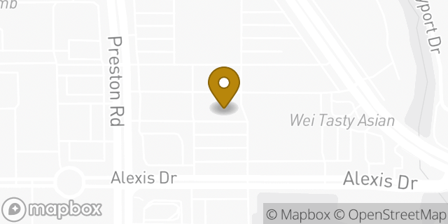 Map showing the location of Trader Joe's in Dallas, TX 75254