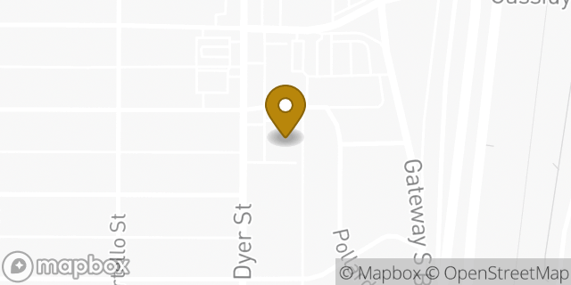 Map showing the location of AutoZone in El Paso, TX 79930