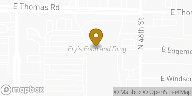 Map showing the location of Coinme in Phoenix, AZ 85018