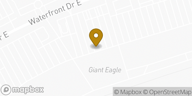 Map showing the location of Giant Eagle in Homestead, PA 15120