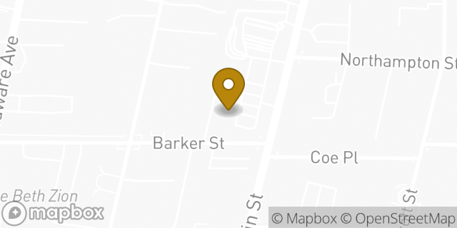 Map showing the location of Dunkin' in Buffalo, NY 14209