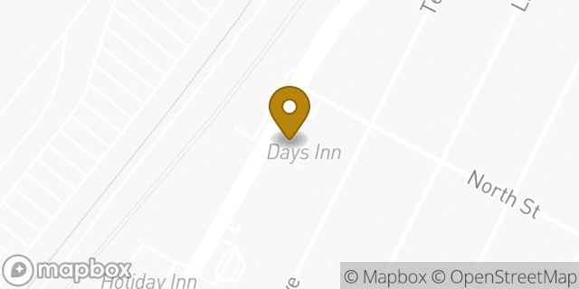 Map showing the location of Days Inn in Jersey City, NJ 07307