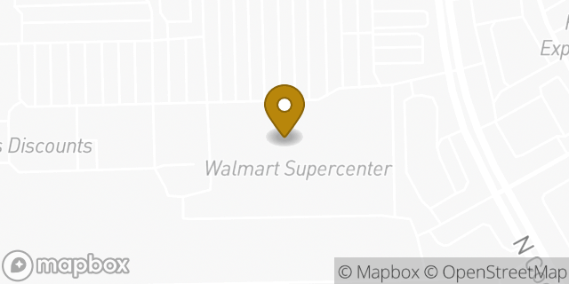 Map showing the location of Walmart in Dallas, TX