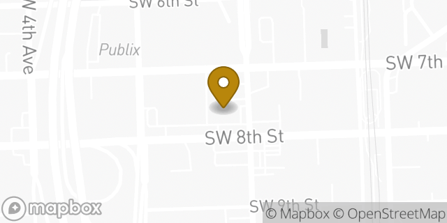 Map showing the location of ATM CVS in Miami, FL