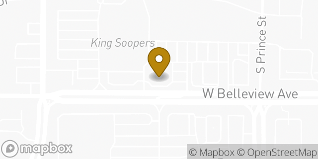 Map showing the location of Subway in Littleton, CO 80123