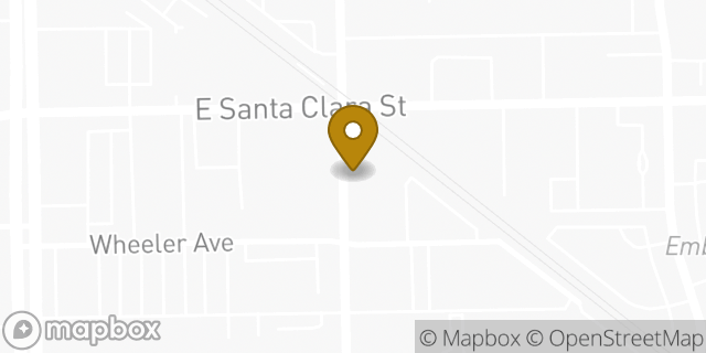Map showing the location of Budget Car Rental in Arcadia, CA 91006