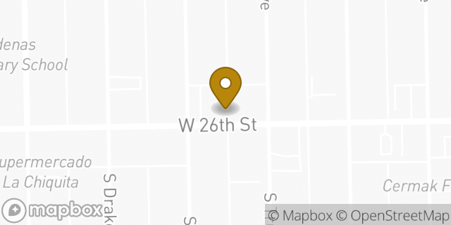 Map showing the location of EZPAWN in Chicago, IL 60623
