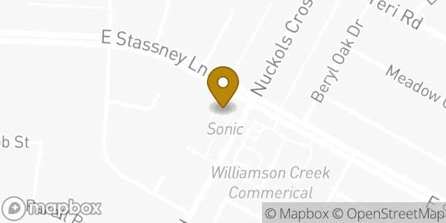 Map showing the location of Sonic Drive In in Austin, TX 78744