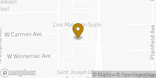 Map showing the location of Chase Bank in Norridge, IL 60706