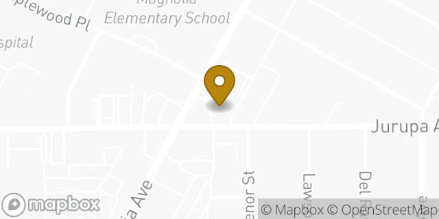 Map showing the location of 7-Eleven in Riverside, CA 92506