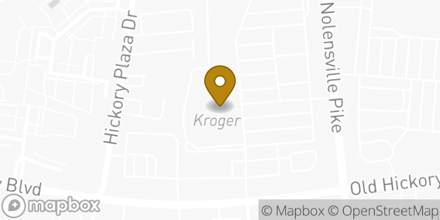 Map showing the location of Kroger in Nashville, TN 37211