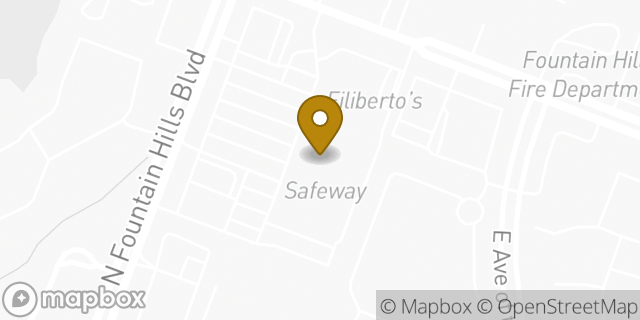 Map showing the location of Safeway in Fountain Hills, AZ 85268