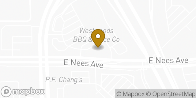 Map showing the location of Chipotle Mexican Grill in Fresno, CA 93720