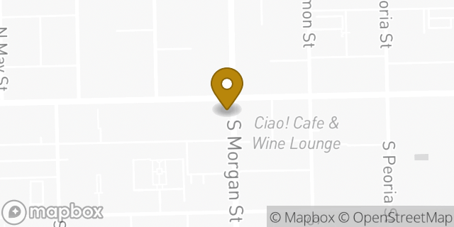 Map showing the location of Starbucks in Chicago, IL 60607