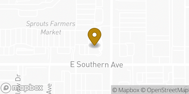 Map showing the location of Chase ATM in Tempe, AZ 85282