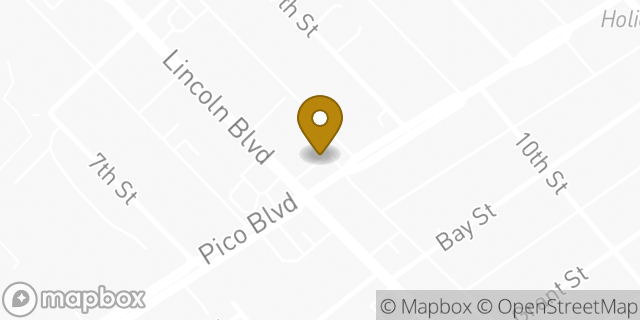 Map showing the location of Subway in Santa Monica, CA 90404