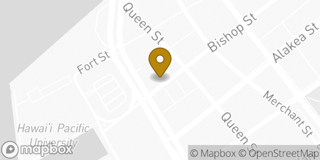 Map showing the location of Subway in Honolulu, HI 96813