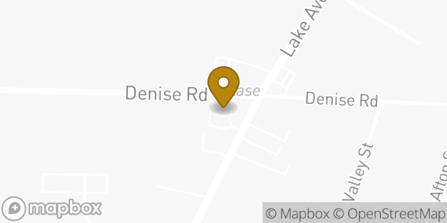 Map showing the location of Dunkin' in Rochester, NY 14612