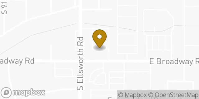 Map showing the location of CVS Pharmacy in Mesa, AZ 85208