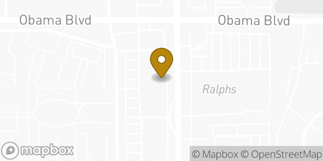 Map showing the location of Subway in Los Angeles, CA 90016