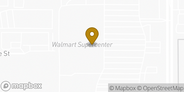 Map showing the location of Walmart in Bakersfield, CA 93313