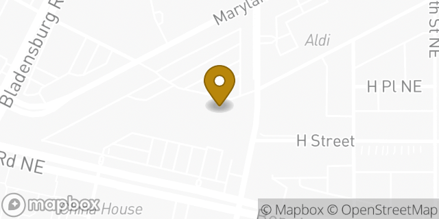 Map showing the location of Amazon Locker - Impasto in Washington, DC 20002