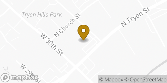 Map showing the location of The UPS Store in Charlotte, NC 28206