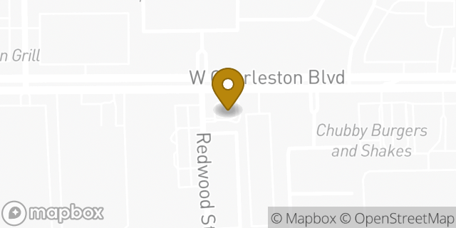 Map showing the location of Charleston in Las Vegas, NV 89146