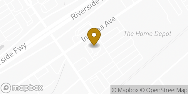 Map showing the location of McDonald's in Riverside, CA 92504