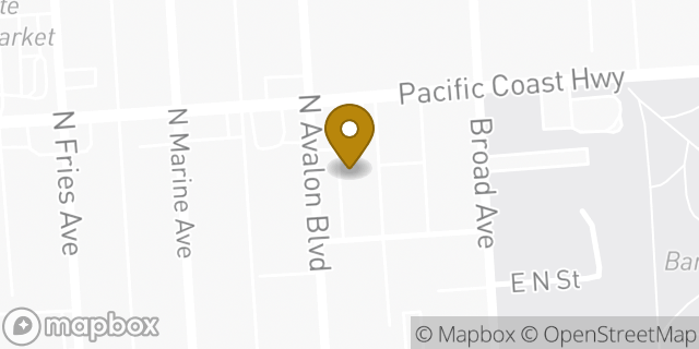 Map showing the location of Subway in Wilmington, CA 90744