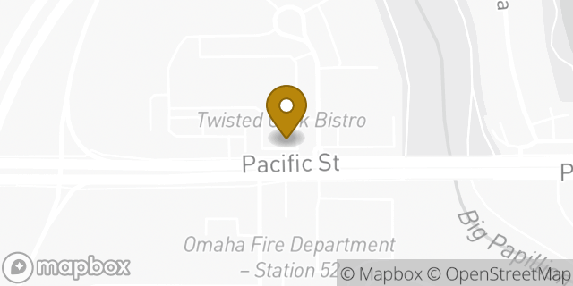 Map showing the location of Subway in Omaha, NE 68114
