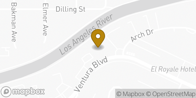 Map showing the location of The UPS Store in Studio City, CA 91604