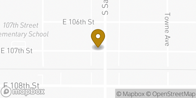 Map showing the location of The Church of Jesus Christ of Latter-day Saints in Los Angeles, CA 90003