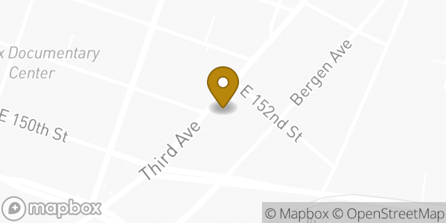 Map showing the location of Planet Fitness in Bronx, NY 10455