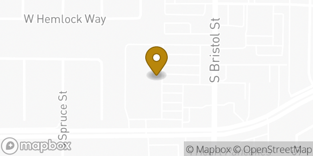Map showing the location of Amazon Locker - Sukh in Santa Ana, CA 92704