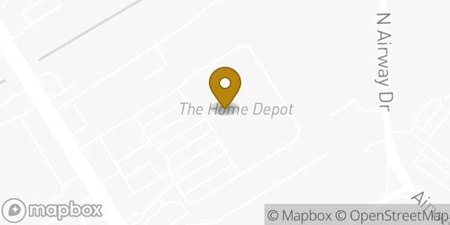 Map showing the location of The Home Depot in Baton Rouge, LA 70815