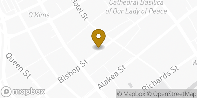 Map showing the location of The UPS Store in Honolulu, HI 96813