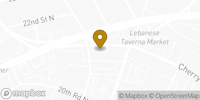 Map showing the location of Starbucks in Arlington, VA 22207