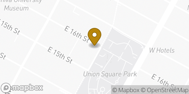 Map showing the location of Chase Bank in New York, NY 10003