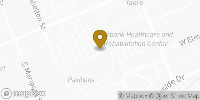 Map showing the location of The UPS Store in Burbank, CA 91506
