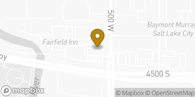 Map showing the location of Amazon Locker - Allometry in Murray, UT 84123