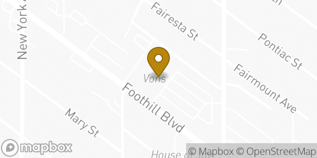 Map showing the location of Starbucks in La Crescenta, CA 91214