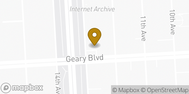 Map showing the location of 7-Eleven in San Francisco, CA 94118
