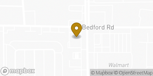 Map showing the location of Walgreens in Bedford, TX 76021